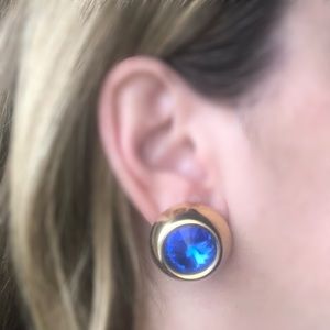 ✅2/$15 Vintage 80s Glam Round Clip-On Earrings